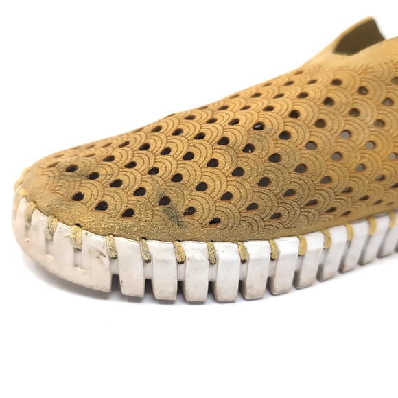 Ilse Jacobsen Tulip Shoe Womens 40 EU 9.5 US Citronella Mustard Yellow READ - Picture 14 of 15